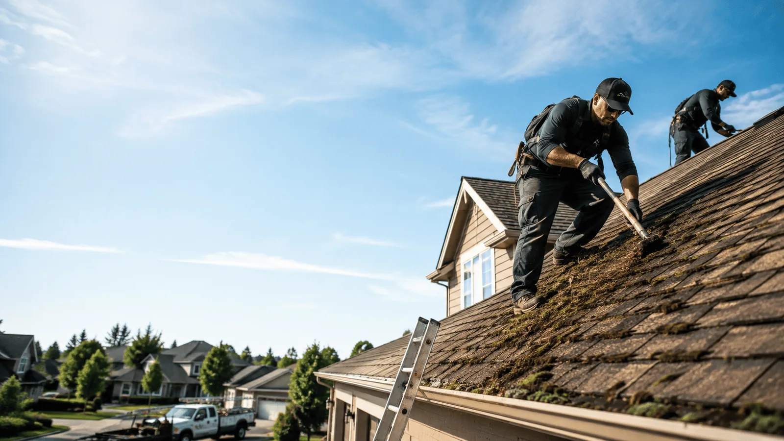 Roof Moss Removal in Camanche, IA near me